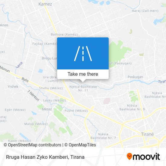 Rruga Hasan Zyko Kamberi map