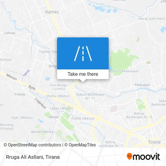 Rruga Ali Asllani map