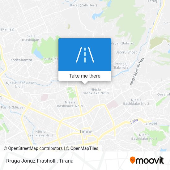 Rruga Jonuz Frasholli map
