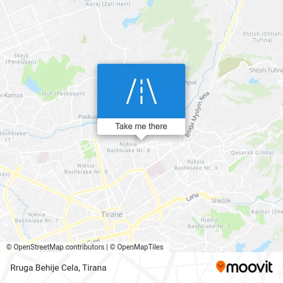 Rruga Behije Cela map