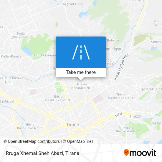 Rruga Xhemal Sheh Abazi χάρτης