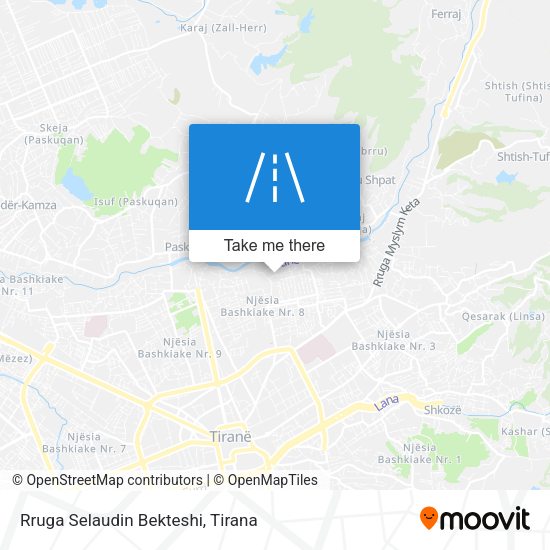 Rruga Selaudin Bekteshi map