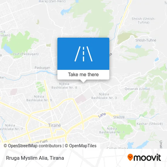 Rruga Myslim Alia map