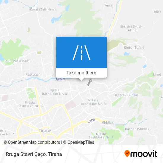 Rruga Stavri Çeço χάρτης