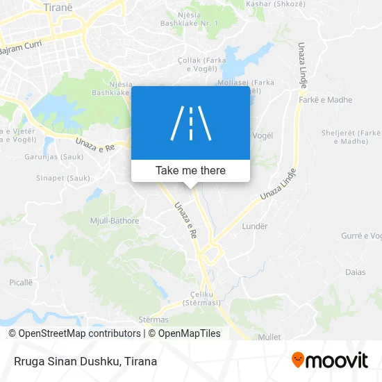 Rruga Sinan Dushku map