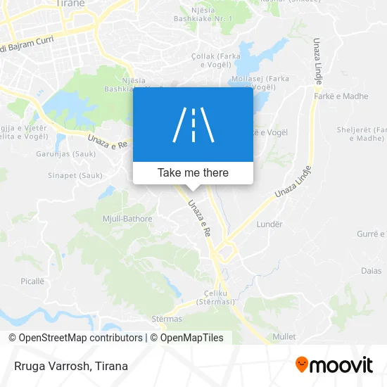 Rruga Varrosh map