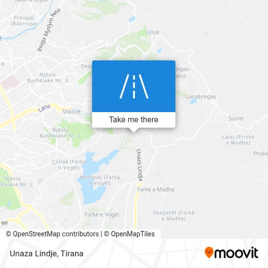 Unaza Lindje χάρτης