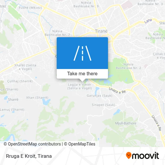 Rruga E Kroit map