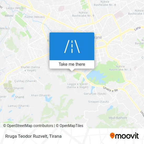 Rruga Teodor Ruzvelt map