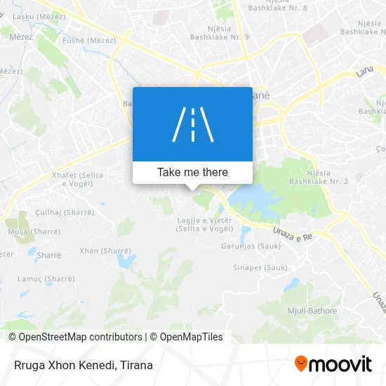 Rruga Xhon Kenedi χάρτης