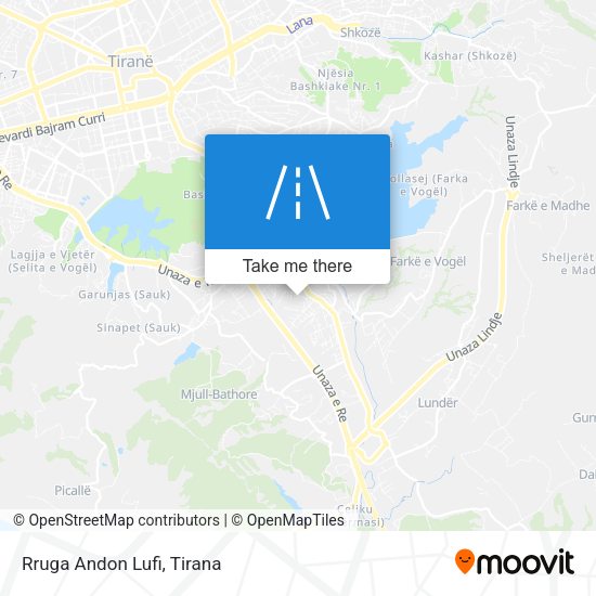 Rruga Andon Lufi χάρτης