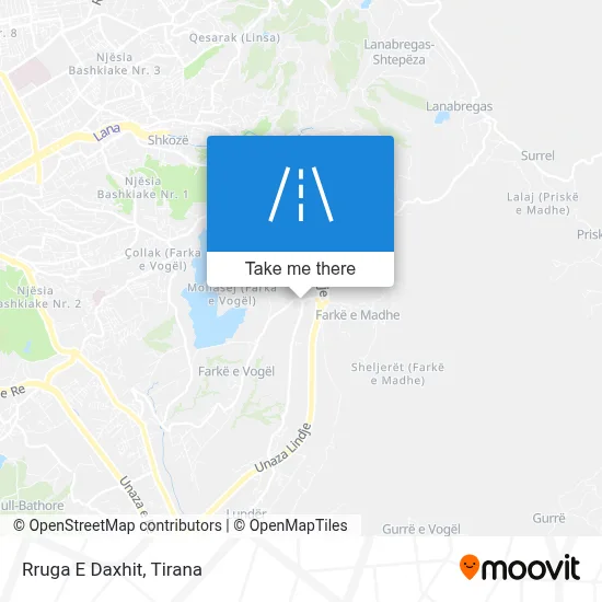 Rruga E Daxhit map