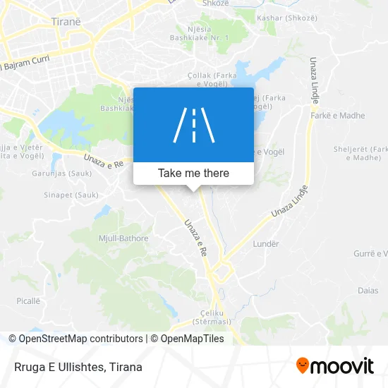 Rruga E Ullishtes χάρτης