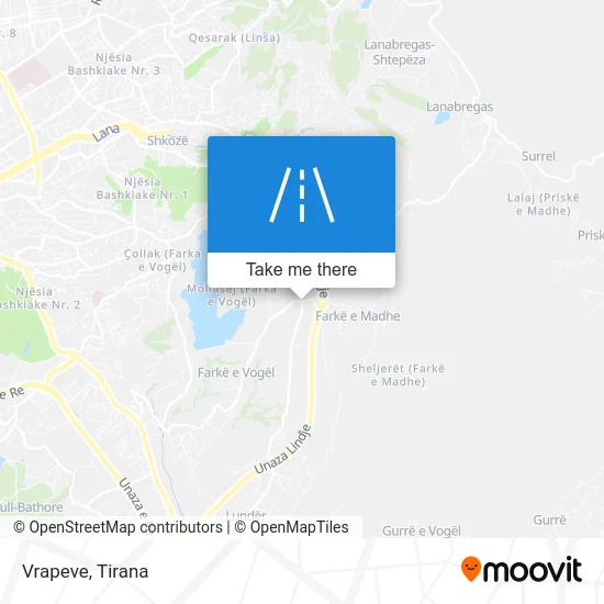 Vrapeve χάρτης