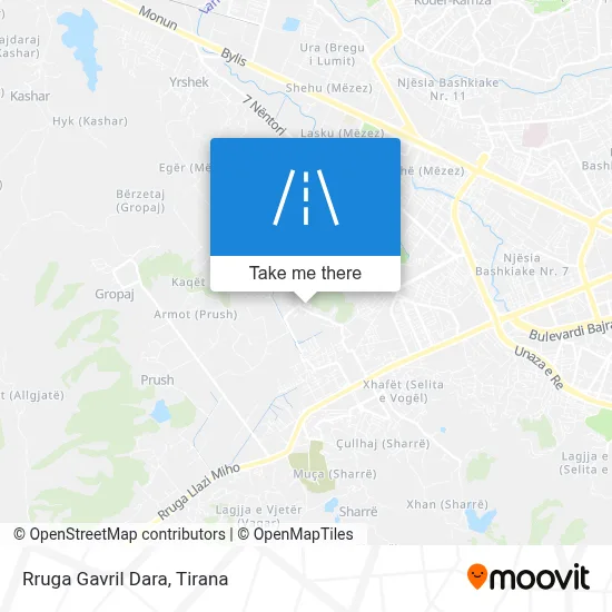 Rruga Gavril Dara map