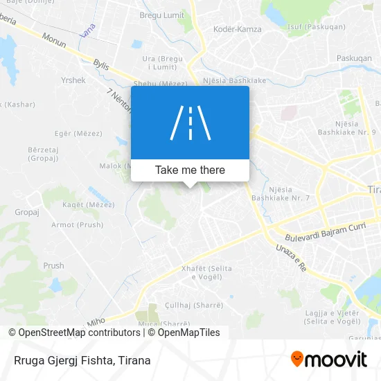 Rruga Gjergj Fishta map
