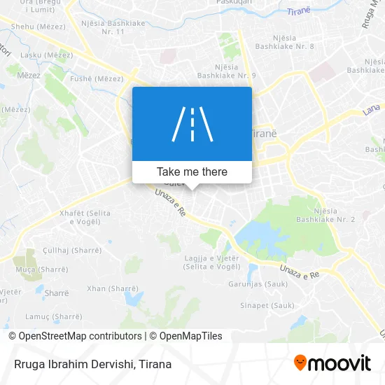 Rruga Ibrahim Dervishi χάρτης