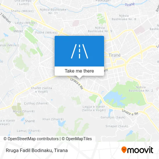 Rruga Fadil Bodinaku χάρτης