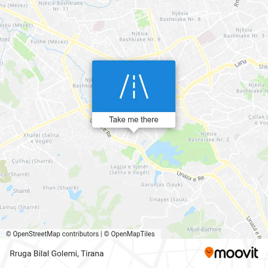 Rruga Bilal Golemi map