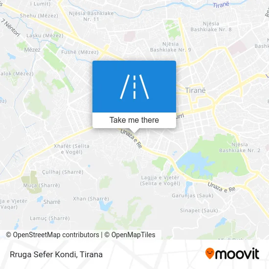 Rruga Sefer Kondi map