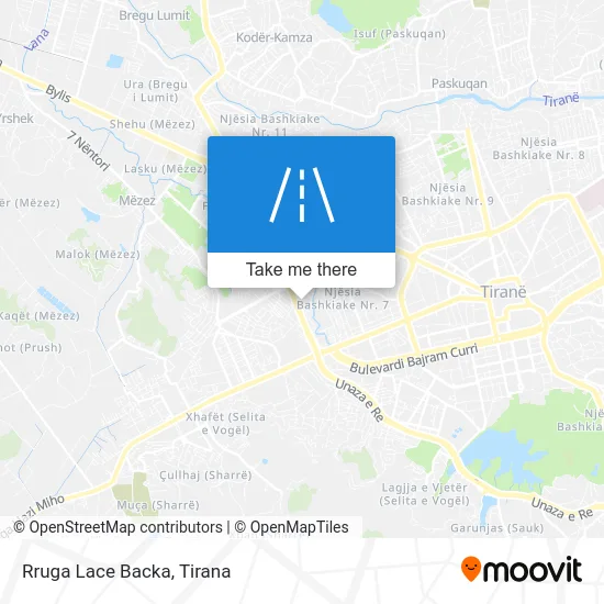 Rruga Lace Backa map