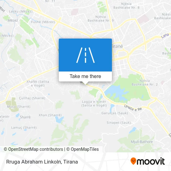 Rruga Abraham Linkoln map