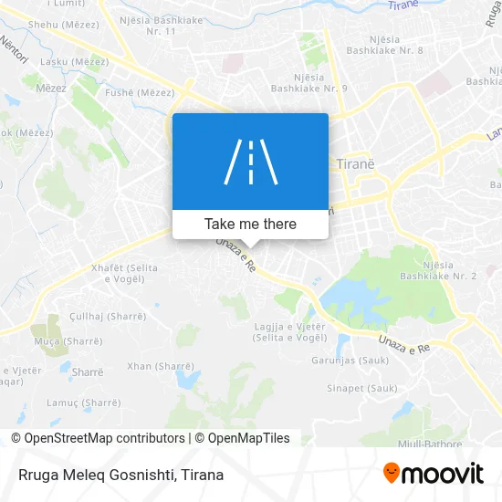 Rruga Meleq Gosnishti map