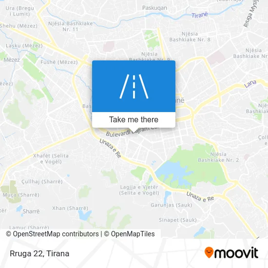 Rruga 22 map