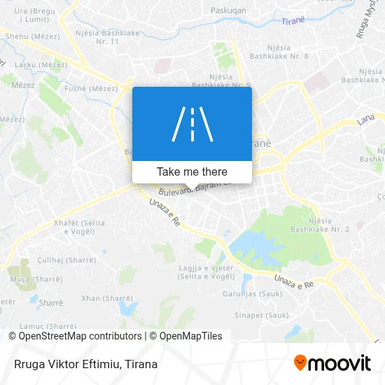Rruga Viktor Eftimiu map