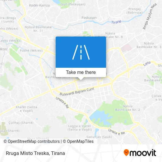 Rruga Misto Treska map