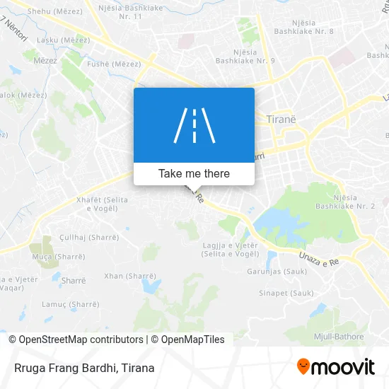 Rruga Frang Bardhi map