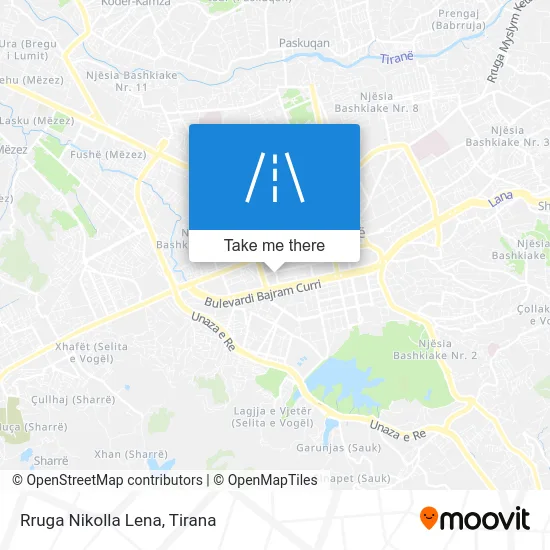 Rruga Nikolla Lena map