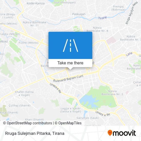 Rruga Sulejman Pitarka χάρτης
