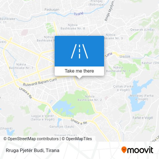 Rruga Pjetër Budi χάρτης