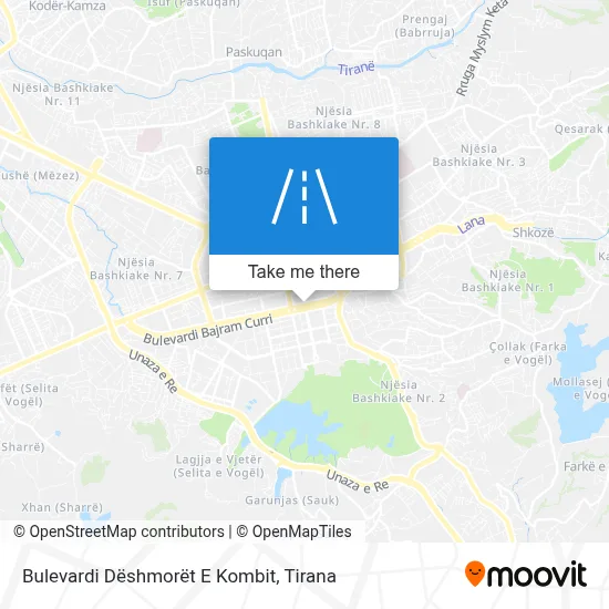 Bulevardi Dëshmorët E Kombit χάρτης