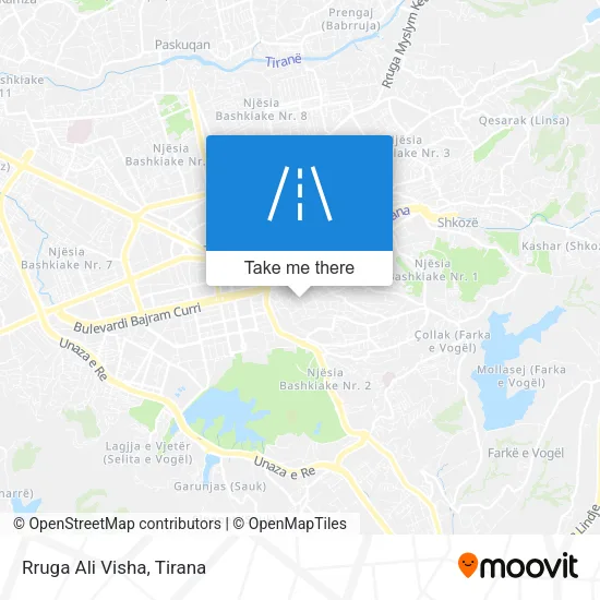 Rruga Ali Visha χάρτης