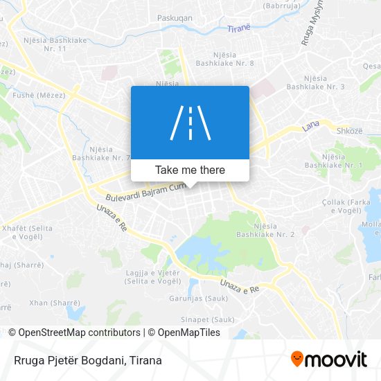Rruga Pjetër Bogdani map