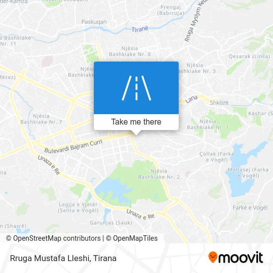 Rruga Mustafa Lleshi χάρτης