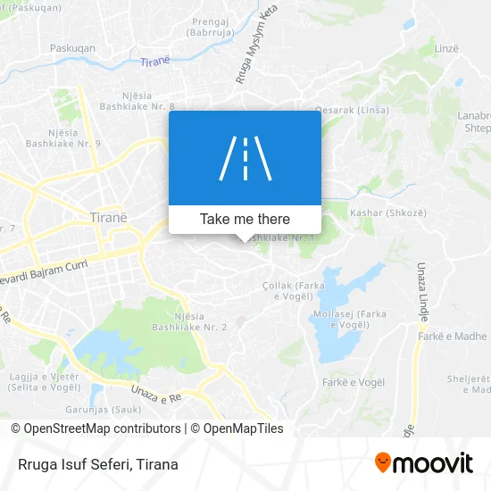 Rruga Isuf Seferi χάρτης