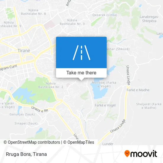 Rruga Bora map