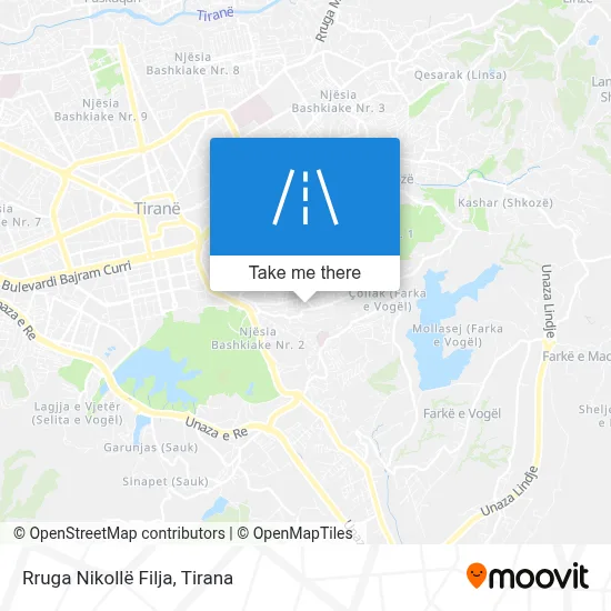 Rruga Nikollë Filja map