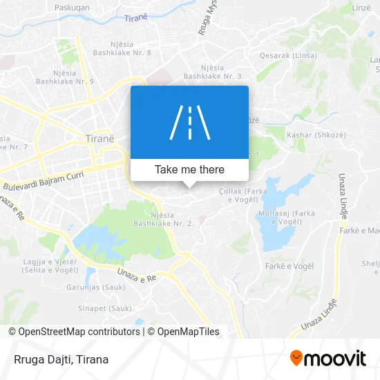 Rruga Dajti map
