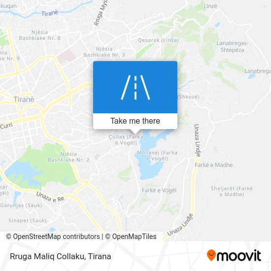 Rruga Maliq Collaku map