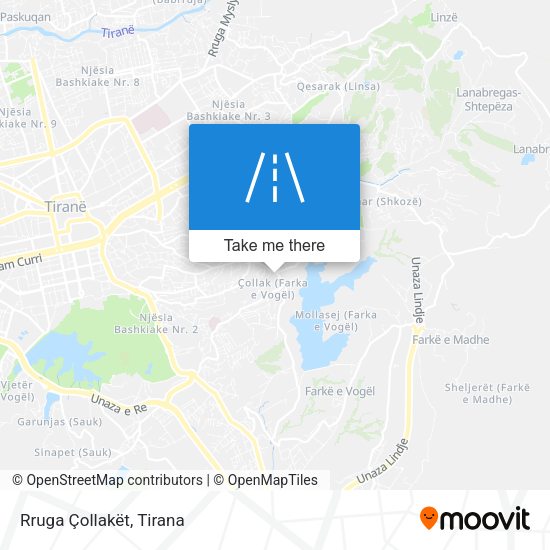 Rruga Çollakët χάρτης