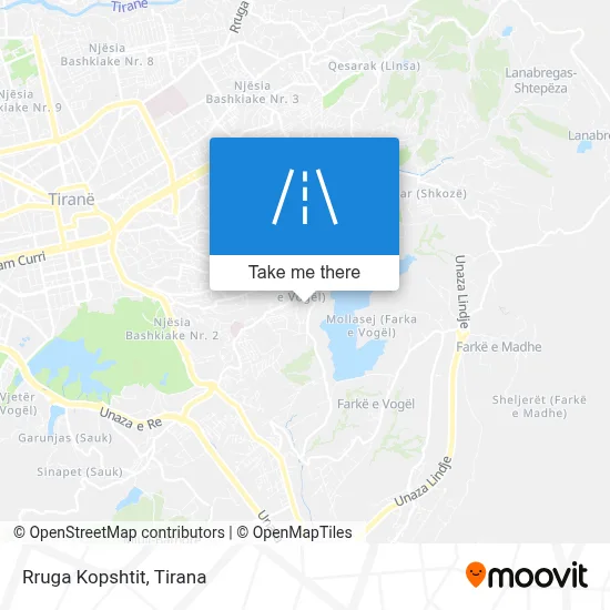 Rruga Kopshtit map