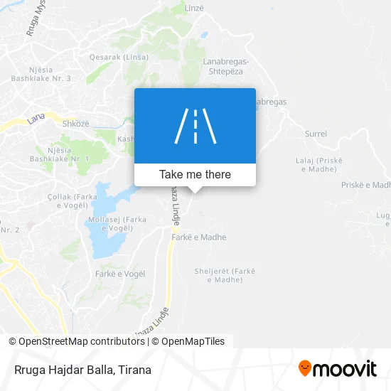 Rruga Hajdar Balla χάρτης