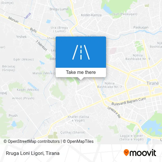 Rruga Loni Ligori map