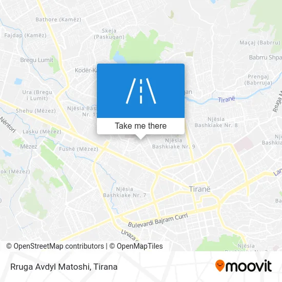 Rruga Avdyl Matoshi map