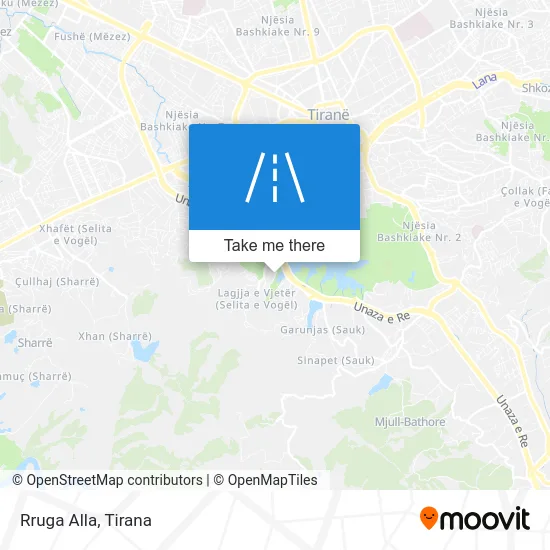 Rruga Alla map