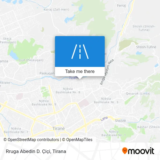 Rruga Abedin D. Çiçi map